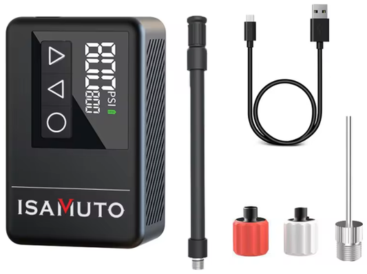 POMPKAGO™ Pro 120 PSI – Kieszonkowa Elektryczna Pompka z Cyfrowym LCD